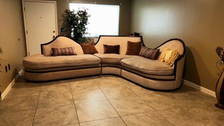 Large old style sectional couch