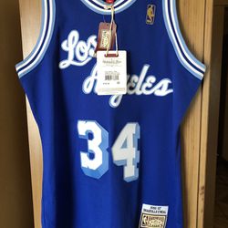 Mitchell And Ness Los Angeles Lakers 96 Shaquille O’Neil NBA Authentic Jersey Size Large (44) NEW