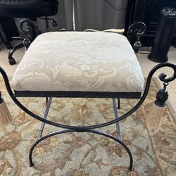 Wrought Iron Vanity Bench
