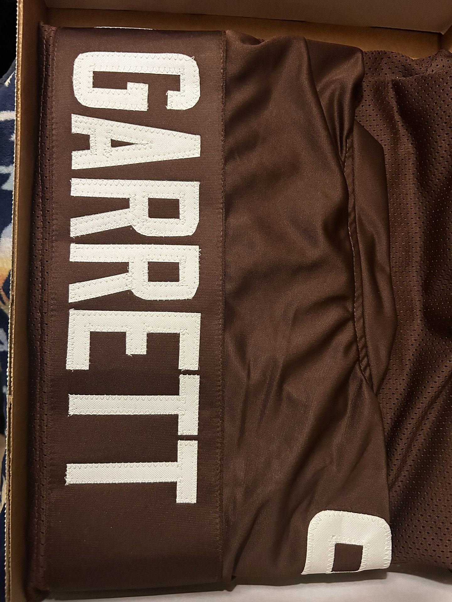 Myles Garrett #95 SEWN STITCHED HOME THROWBACK JERSEY SIZE XL DAWG POUND