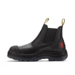 Rockrooster Bakken Black 6 Inch Pull On Leather Work Boots Size 6