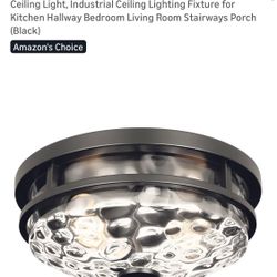 Black Flush Mount Ceiling Farmhouse Light