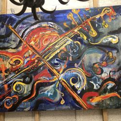 Oil painting on canvas Stretched On Wood Frame