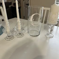 Unity Candle With Vase 