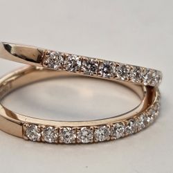 High Quality 14k Rosegold,VVS Quality Size 6