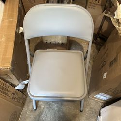 4 Premium Padded Folding Chairs 