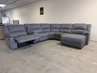 Modular 6pc Grey Sofa Sectional- BRAND NEW