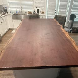Mahogany Sepele Live Edge Slab 