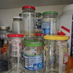 18 assorted glass jars looking for a second life 🫙✨
