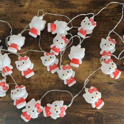 Hello Kitty Battery Operated String Lights no battery cover 130” long Just $7 xox