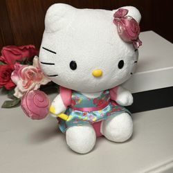 Hello Kitty Plush Holding Lollipop 10”