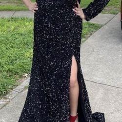 Black Formal Sequin Dress