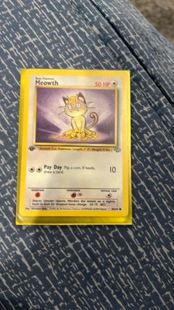 First edition meowth from 1995
