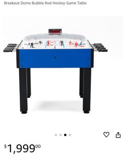 Shelti Breakout Dome Bubble Rod Hockey Game Table