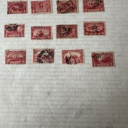 United States 1912-13 Parcel Post Complete Set Used Q1-12 