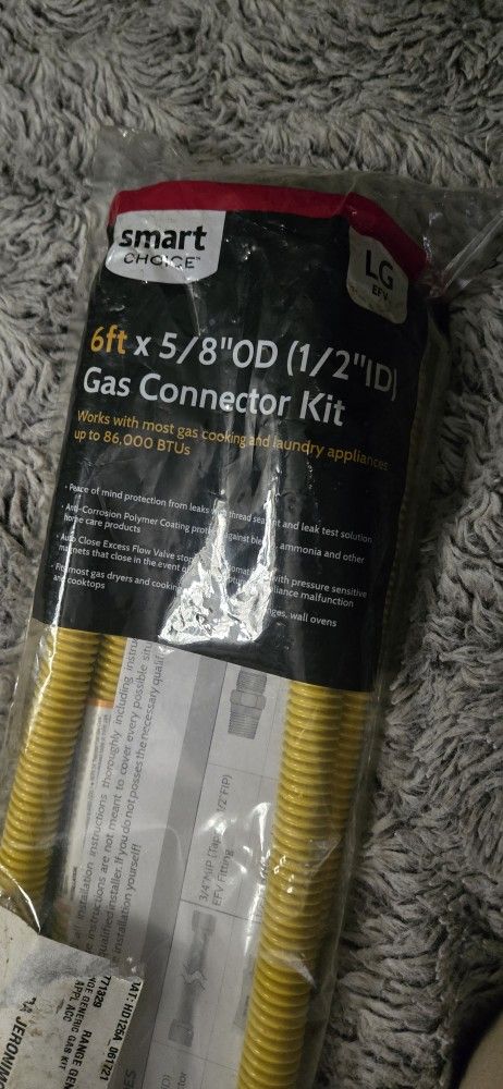 6ft Gas Connector Kit