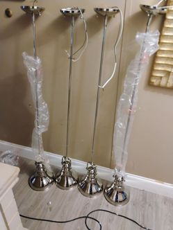 Nickel drop light fixture brand new