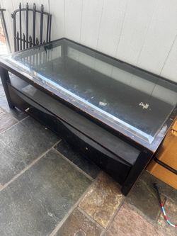 Wood coffee table