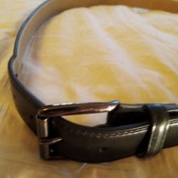 NICE MEN'S BLACK DRESS BELT