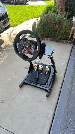 Logitech G29 and Vevor L Shaped Racing Wheel Stand