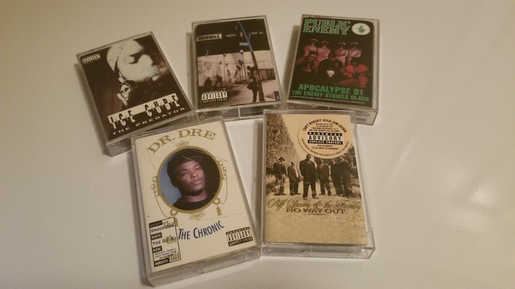 Old School Rap Cassettes Of 5