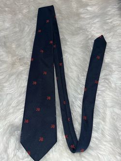 J&B Navy Blue Silk tie
