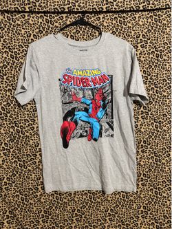 Gray Spider-Man shirt size medium