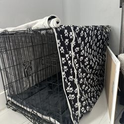 36 Inch Dog Crate And Bolster Dog Bed