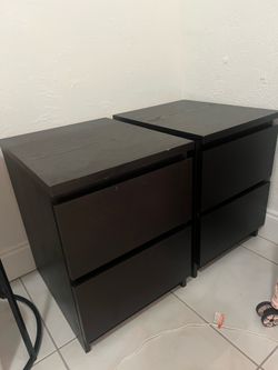 Beside drawers Malm set of 2
