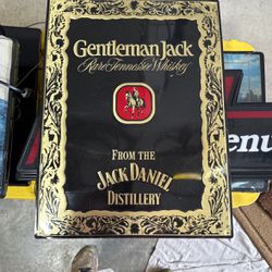 Vintage Gentleman Jack Sign 