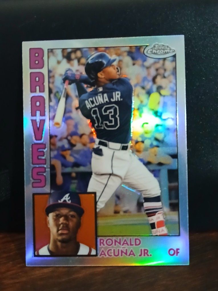 2019 Topps Chrome Ronald Acuna Jr. Refractor 1984 Design 84TC-24 Atlanta Braves