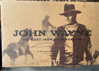6 - John Wayne Cast Iron Cookware, Griddle, Pan, and More Lot