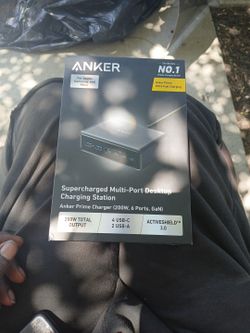 Anker Supercharged Multi-port Desktop Charging Station. 