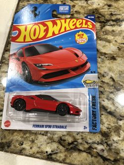 Hot wheels, red Ferrari, SF, 90