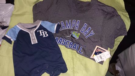 Tampa Bay Buccaneer's Baseball set Adult Small Shirt & 0-3 month onesie