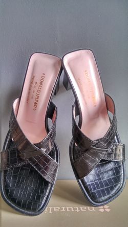 Black Italian Leather Sandals
