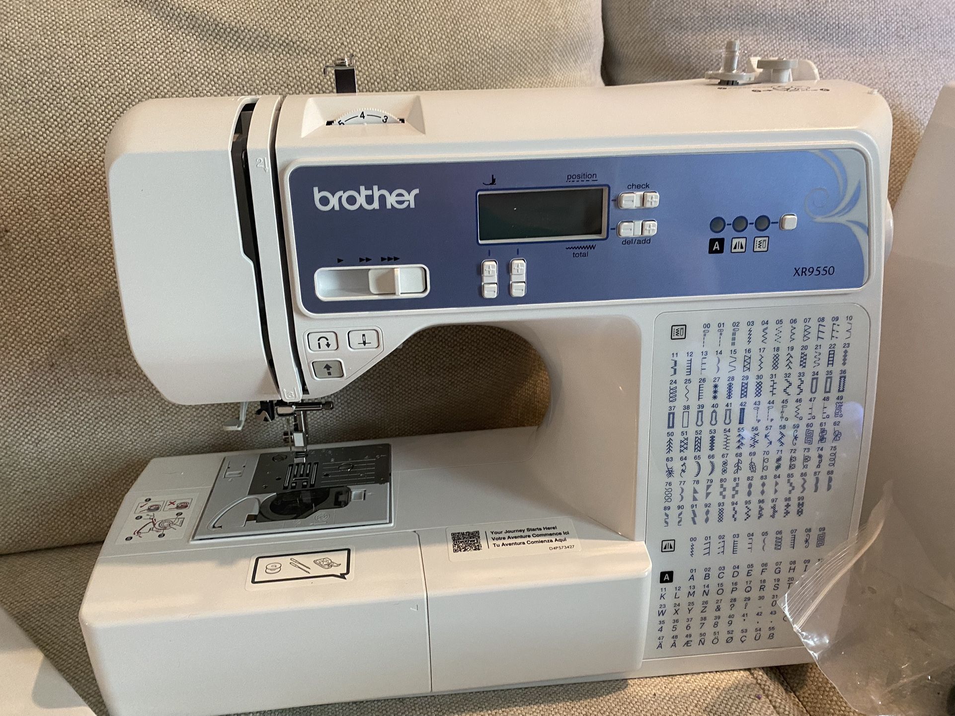 BRAND NEW Brother Sewing And Quilting Machine, Computerized 165 Built in Stitches, LCD Display, Wide Table, 8 Feet, & Cover