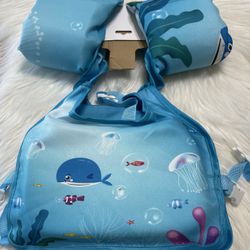 ezdoit   Life Jacket Learn to Swim Life Vest for  Floats Swim Vest with Arm Wings For Baby 30-60 Lbs
