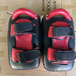 heavy duty kick boxing mma kicking pad target x2 set