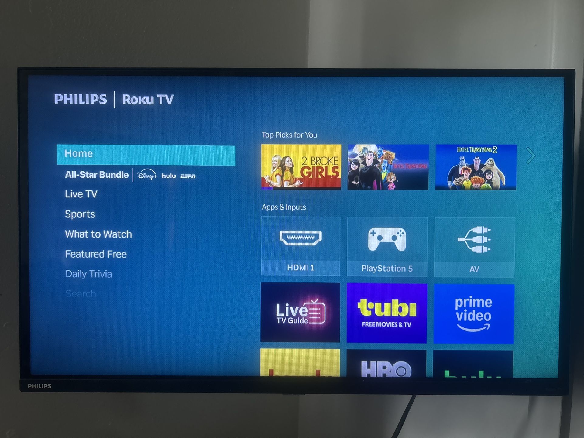 Philips Roku TV With Mount
