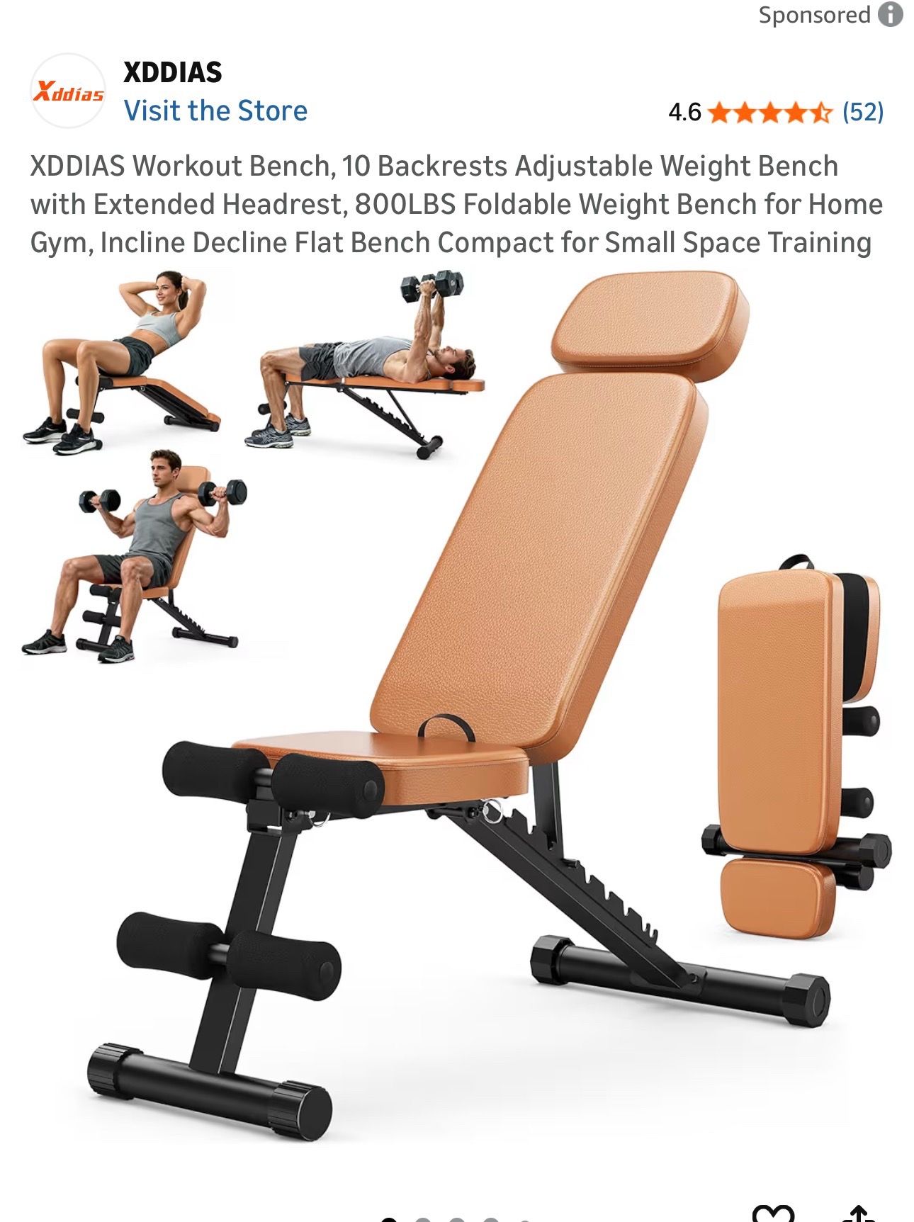 Workout bench