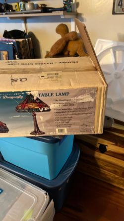 Dragonfly Stained Glass Table Lamp