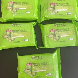 garnier makeup remover wipes  5bags for $15