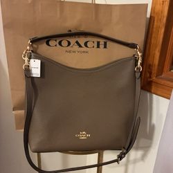 Coach Laurel Large Pebbled Leather Shoulder Bag