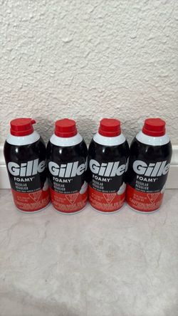 4 bottles Gillette shave foam