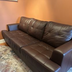 Leather Sofa Bed Couch