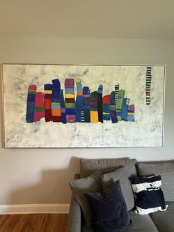 Custom Framed Michelle Andrea Original 48x96 Inch Oversized Art