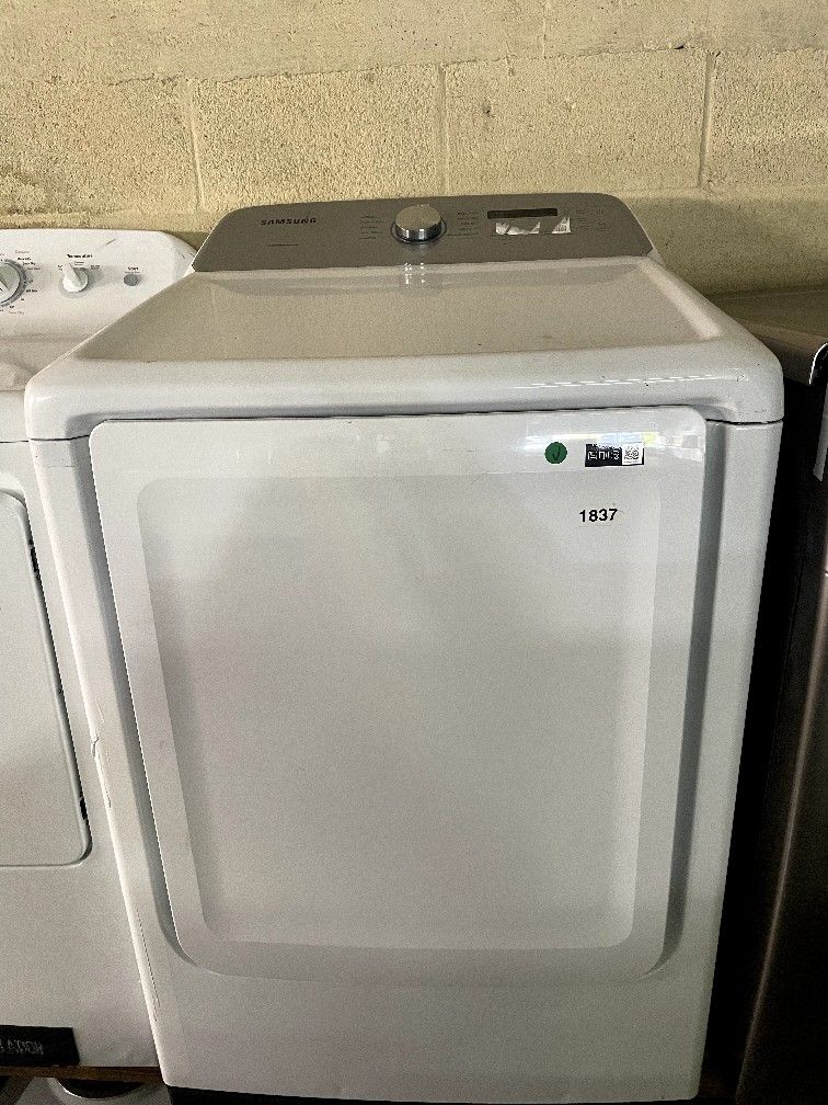 SAMSUNG 27” FREE STANDING DRYER WHITE $350