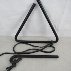 Triangle & Striker Cast Iron Vintage Farm House Dinner Bell



