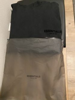 Essentials Hoodie- Black Stretch Limo-Large